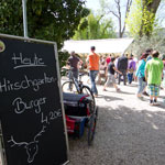 Der Biergarten im Kirchheimer Hirschgarten