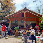 Der Biergarten im Kirchheimer Hirschgarten