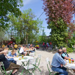 Der Biergarten im Kirchheimer Hirschgarten